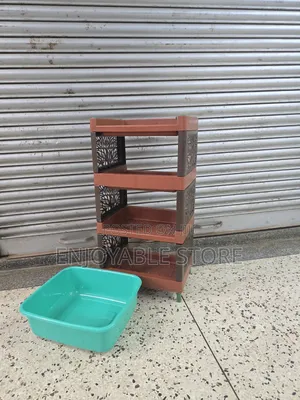 Kitchen Rack Trolley With Free Square Basin