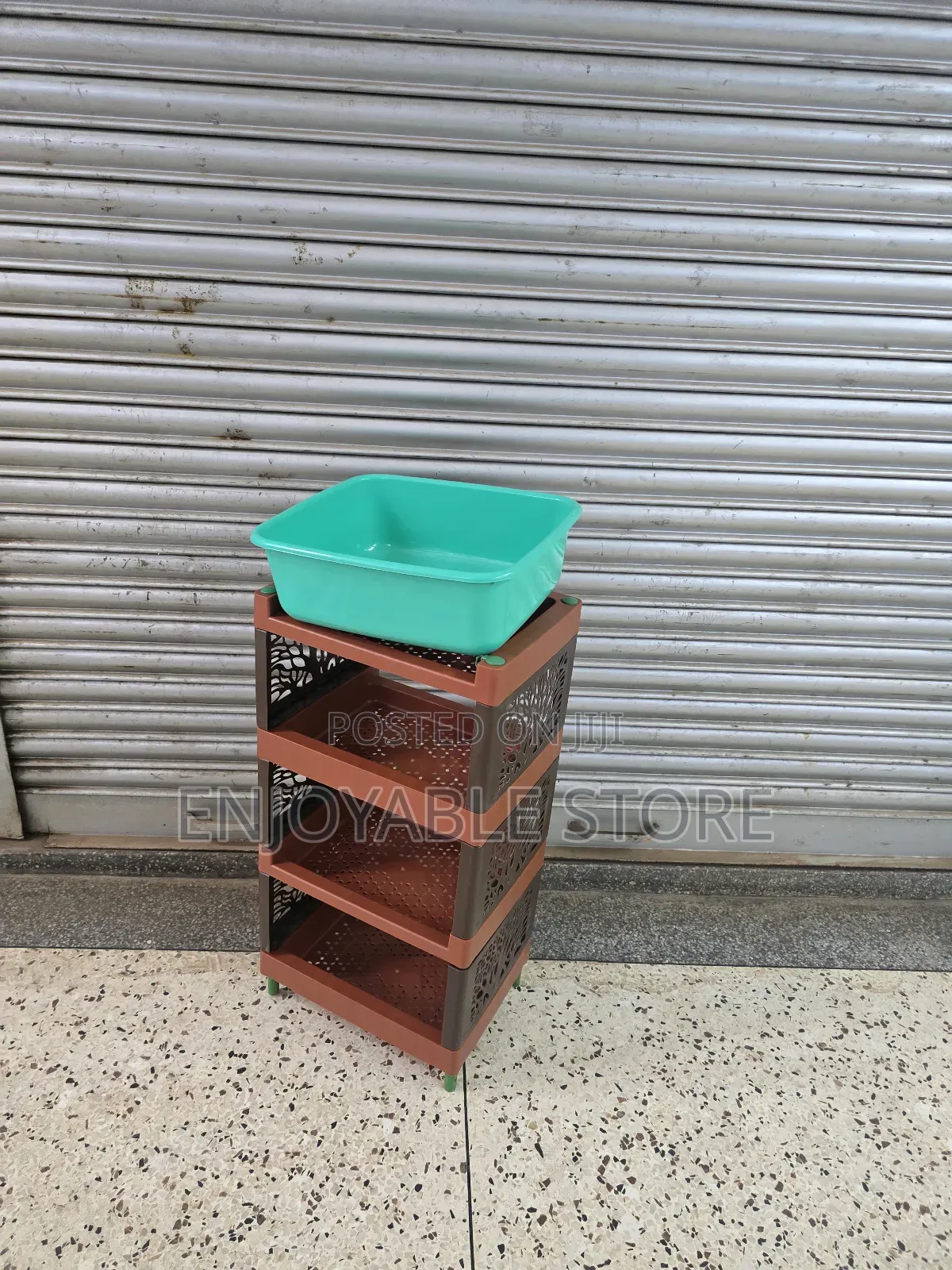 Kitchen Rack Trolley With Free Square Basin