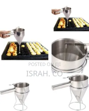 Professional Stainless Steel Confectionery Funnel Dispenser .
