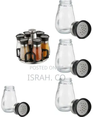 Revolving Spice Rack With 6 Jars