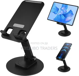 Tablet Stand Height Adjustable With Foldable, 360° Rotating Stand