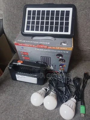 Solar Lightening Kit With 3 Bulbs Charging System 4000amps