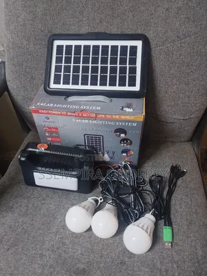 Solar Lightening Kit With 3 Bulbs Charging System 4000amps