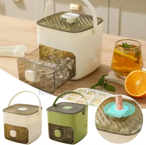 Ice Cube Tray With Lid and Bin, Ice Trays for Freezer