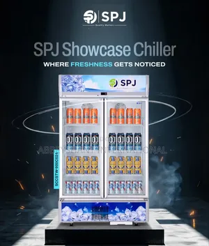 Spj Showcase Chiller/Double-door Model Beverage Display Fridge
