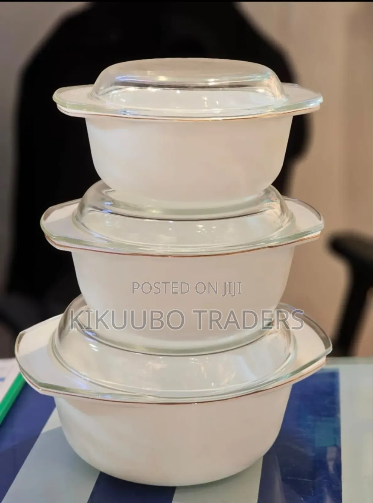 White Opal Glass Casserole Dishes With Lids