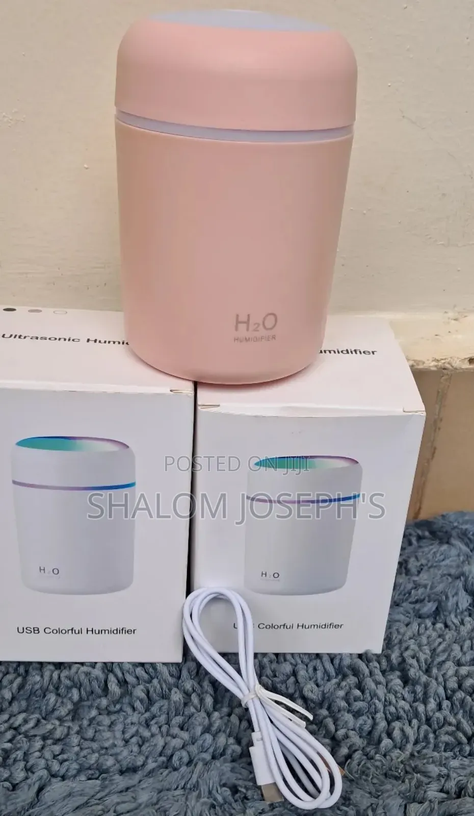 Ultrasonic Humidifier H20 -Pink