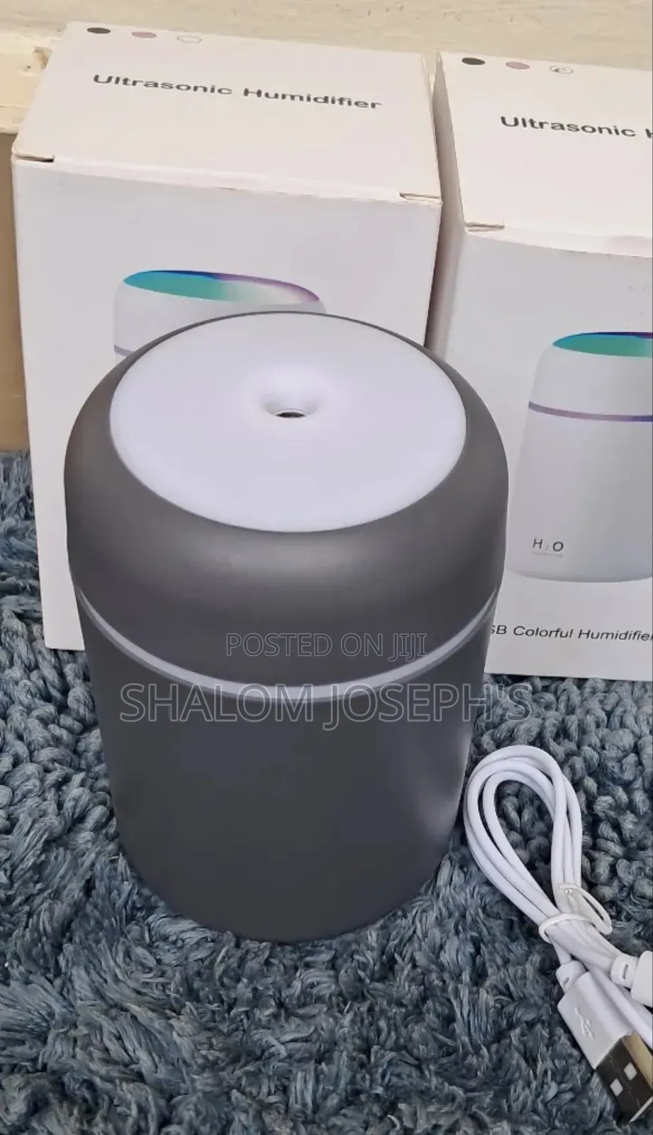 Usb Colorful Humidifier- Black
