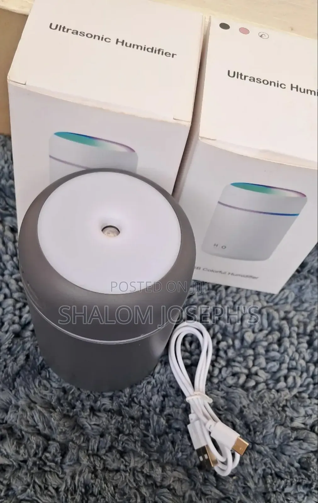Usb Colorful Humidifier- Black