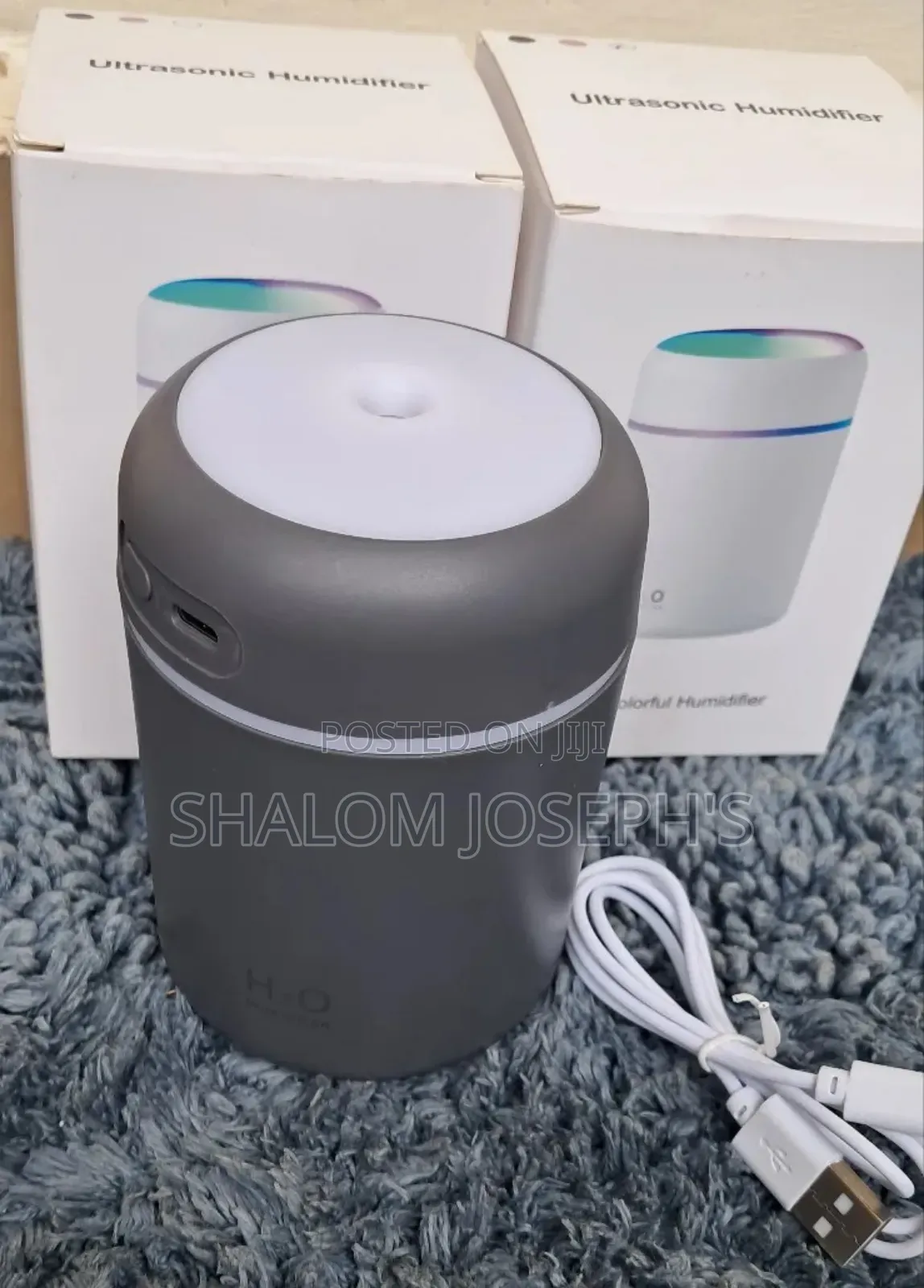 Usb Colorful Humidifier- Black