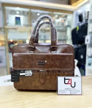 Montblanc Leather Business Messenger Briefcase Bag