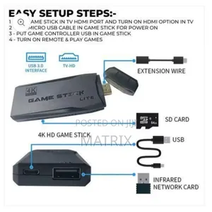 Retro Game Stick Lite With 2.4g Wireless Controllers