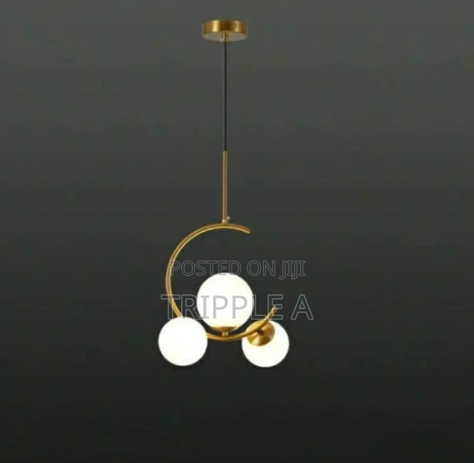 3 Light Globe Chandelier Hanging Light