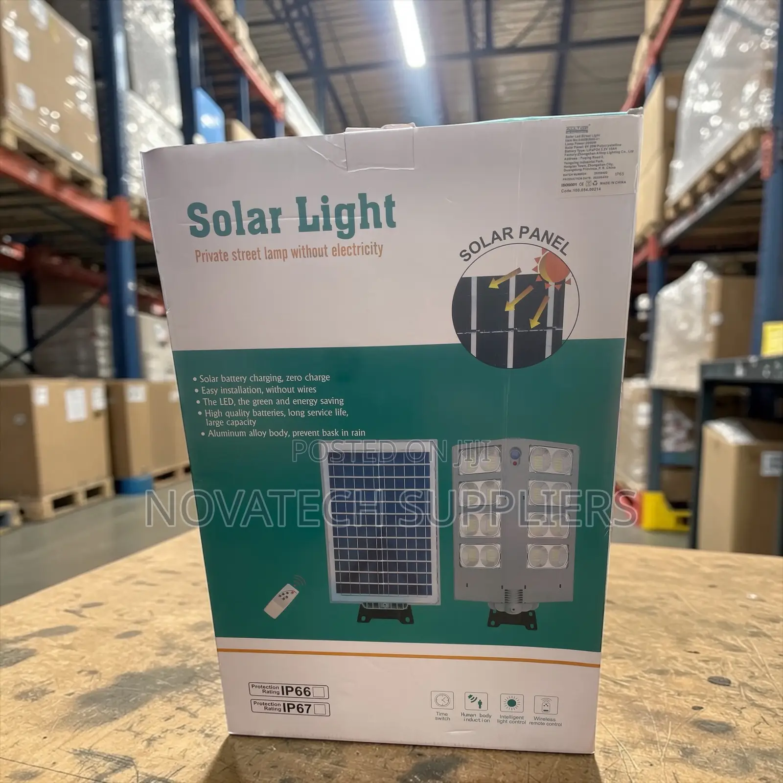 2000w Led Solar Street Light With Sensor Ip66 Waterproof