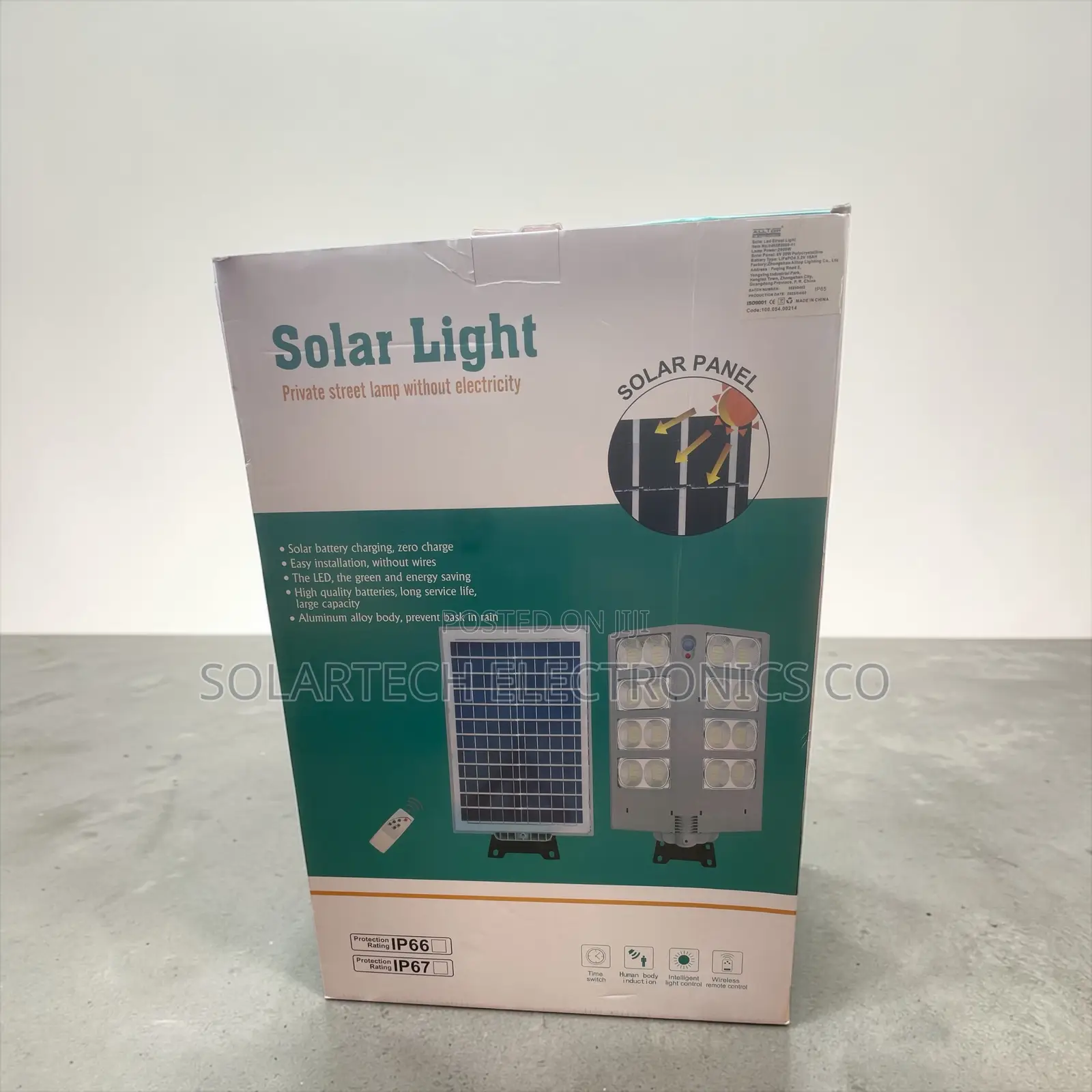 2000w Solar Street Light With Auto Sensor Battery