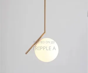 White Glass Ball Pendant Light