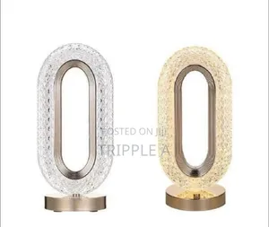 Oval Crystal Table Lamp