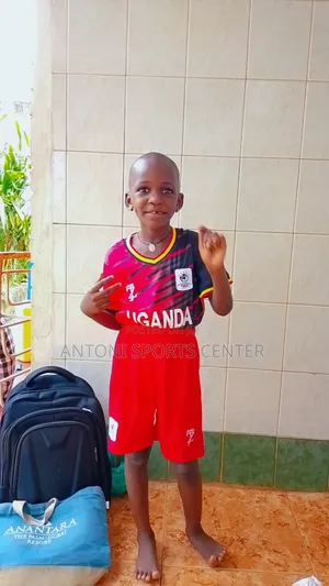 Uganda Crans Jerseys Red for Kids 7yrs Original Material