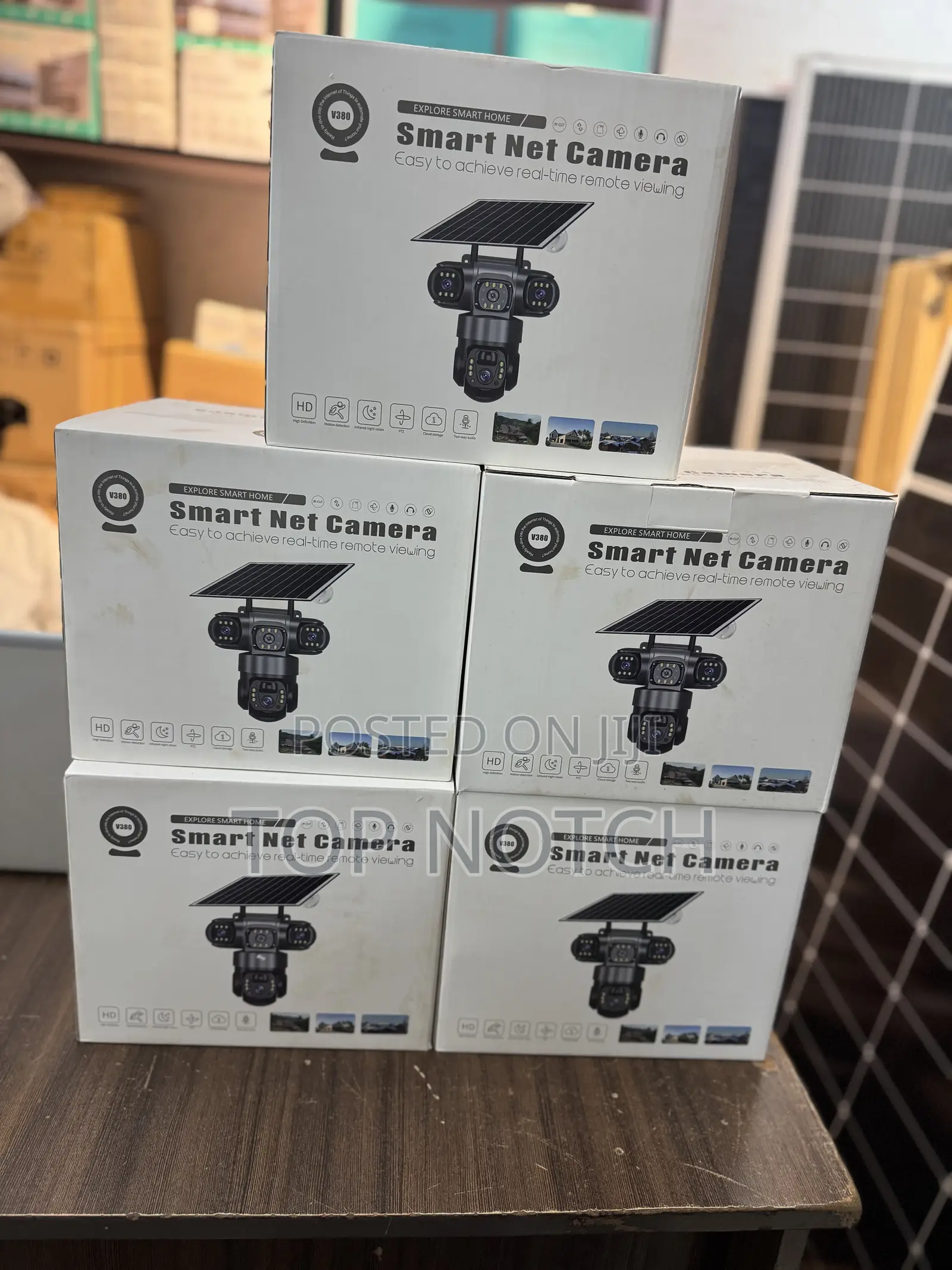 Solar Smart Net Camera 3 Lenses
