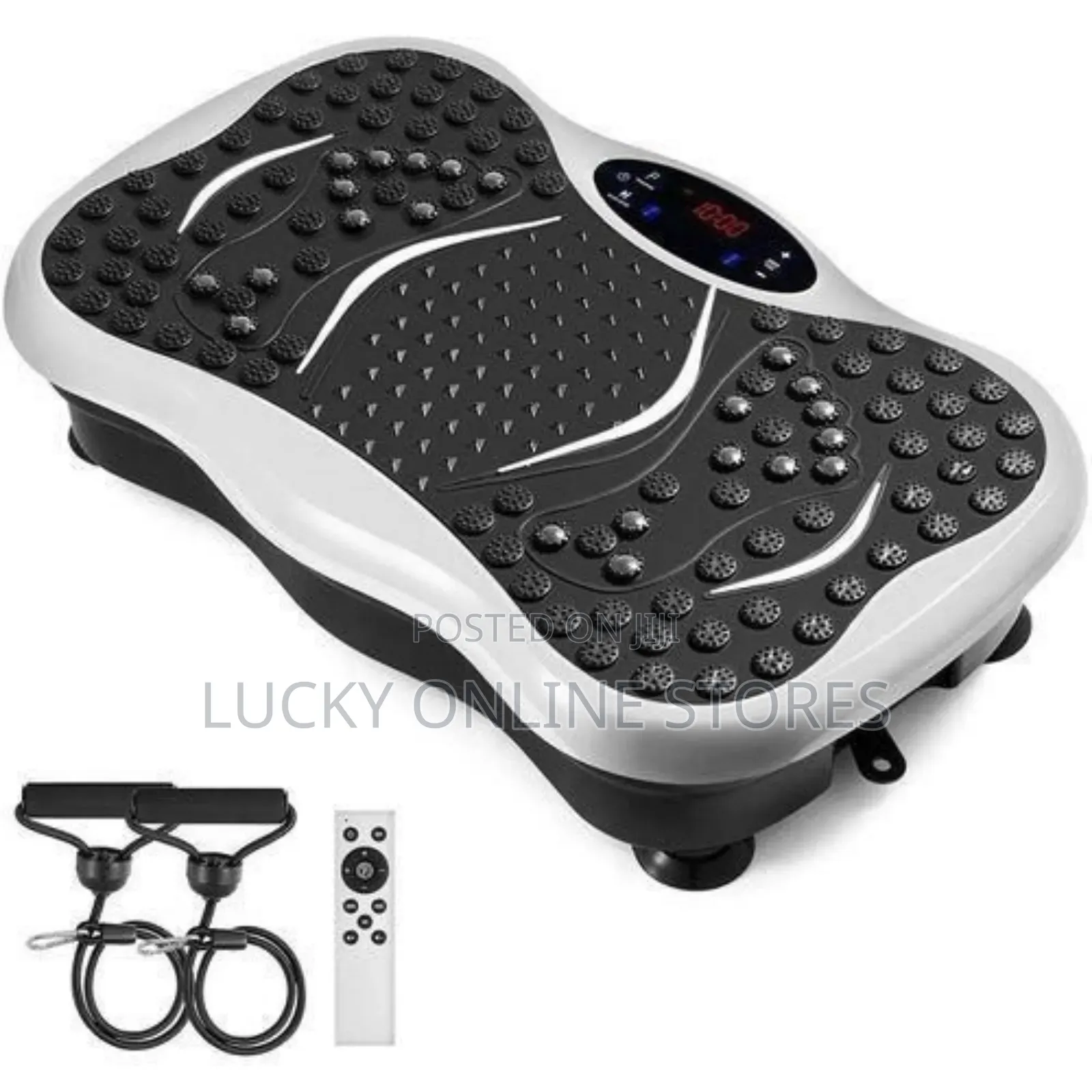 Whole Body Vibration Platform With Resistance Bands