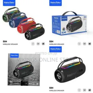 Hainoteko 360 Boombox Woofer Wireless Speakers Ortable Wireless