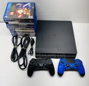 Sony Playstation 4 Slim 500gb Console With 2 Controller + 12 Games