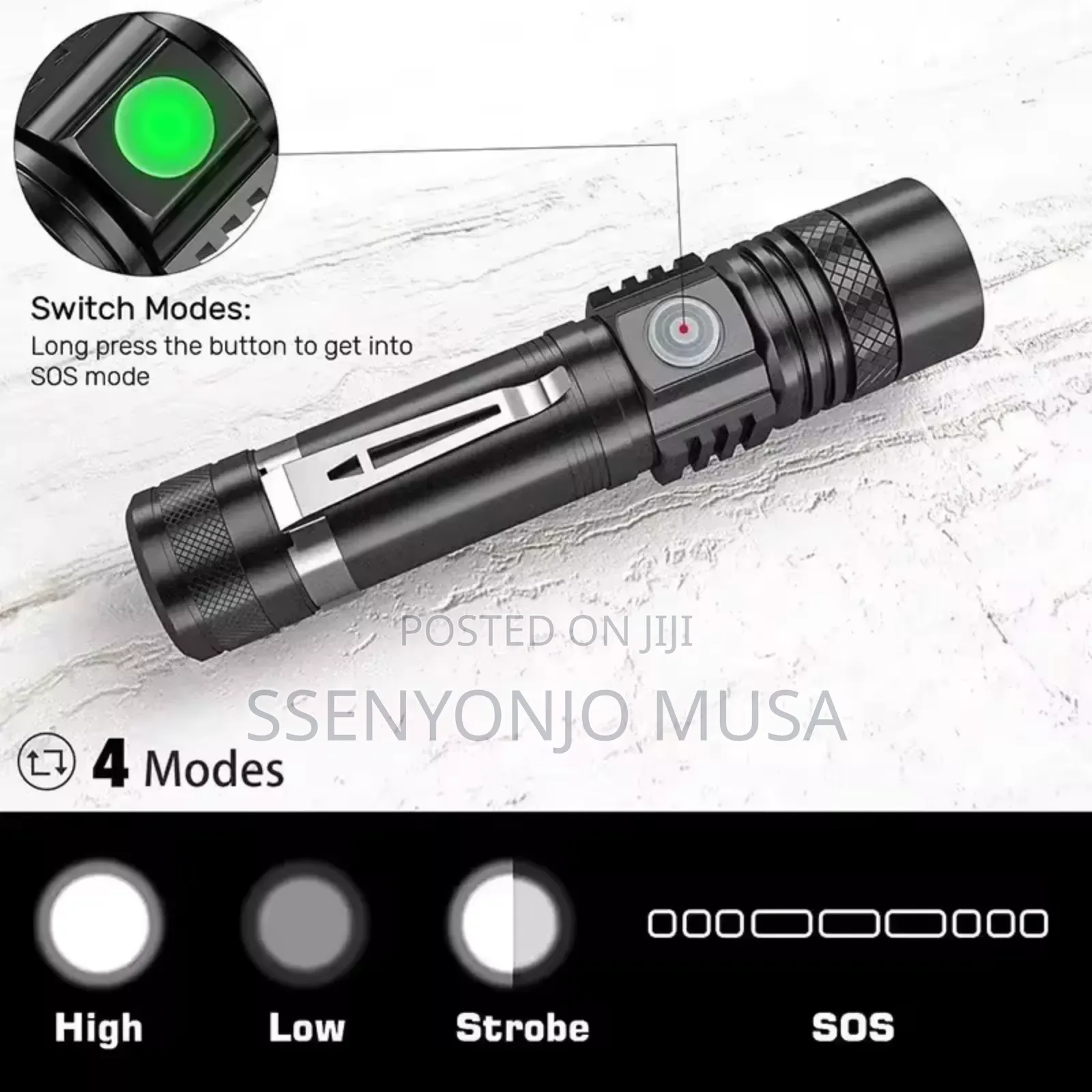 Geepas Rechargeable Zoomable Led Flashlight – Pack Of 2
