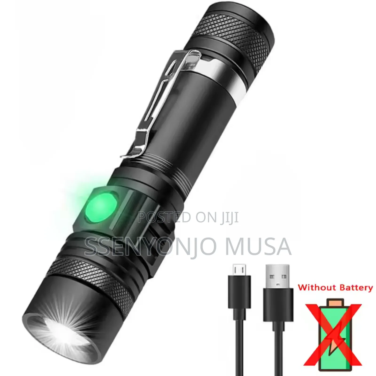 Geepas Rechargeable Zoomable Led Flashlight – Pack Of 2