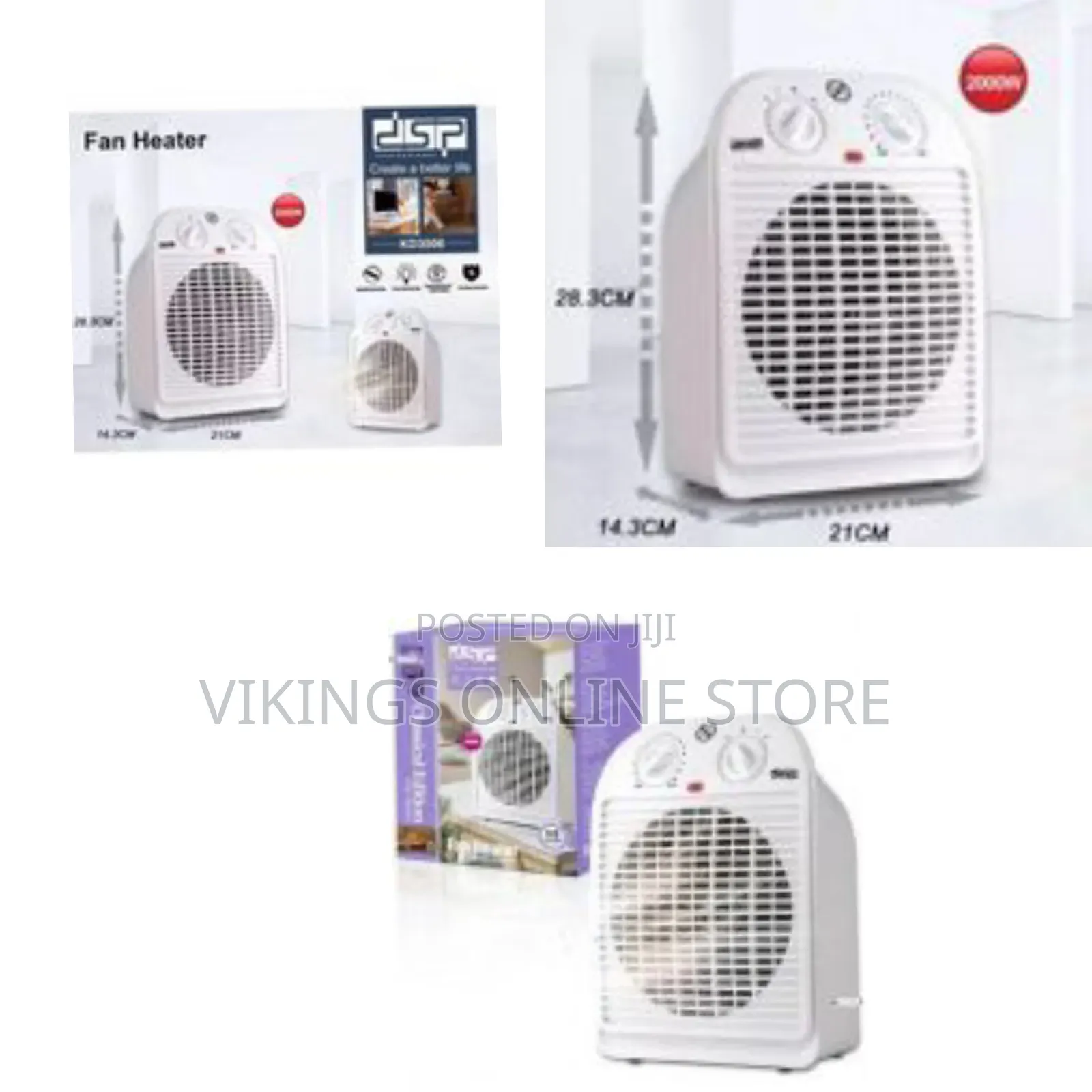DSP Home Electric Fan Heater Mini Fan