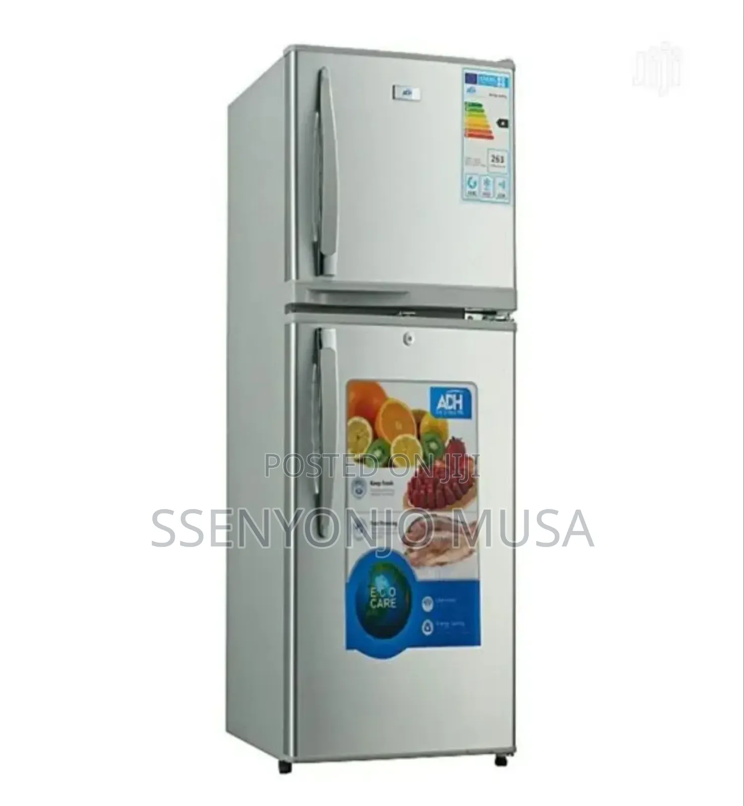 Adh Fridge 158l Top Mount Freezer Double Door - Silver