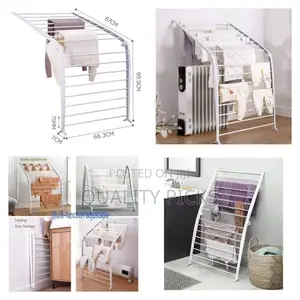 2 in 1, 16 Rail Clothes Airer Clothes Drying Rack