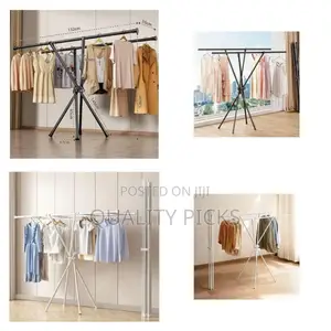 X-Shaped Foldable Clothes Drying Rack