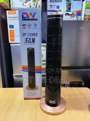 Digiwave 29" Oscillating Tower Fan With Timer With 3 Speed Control