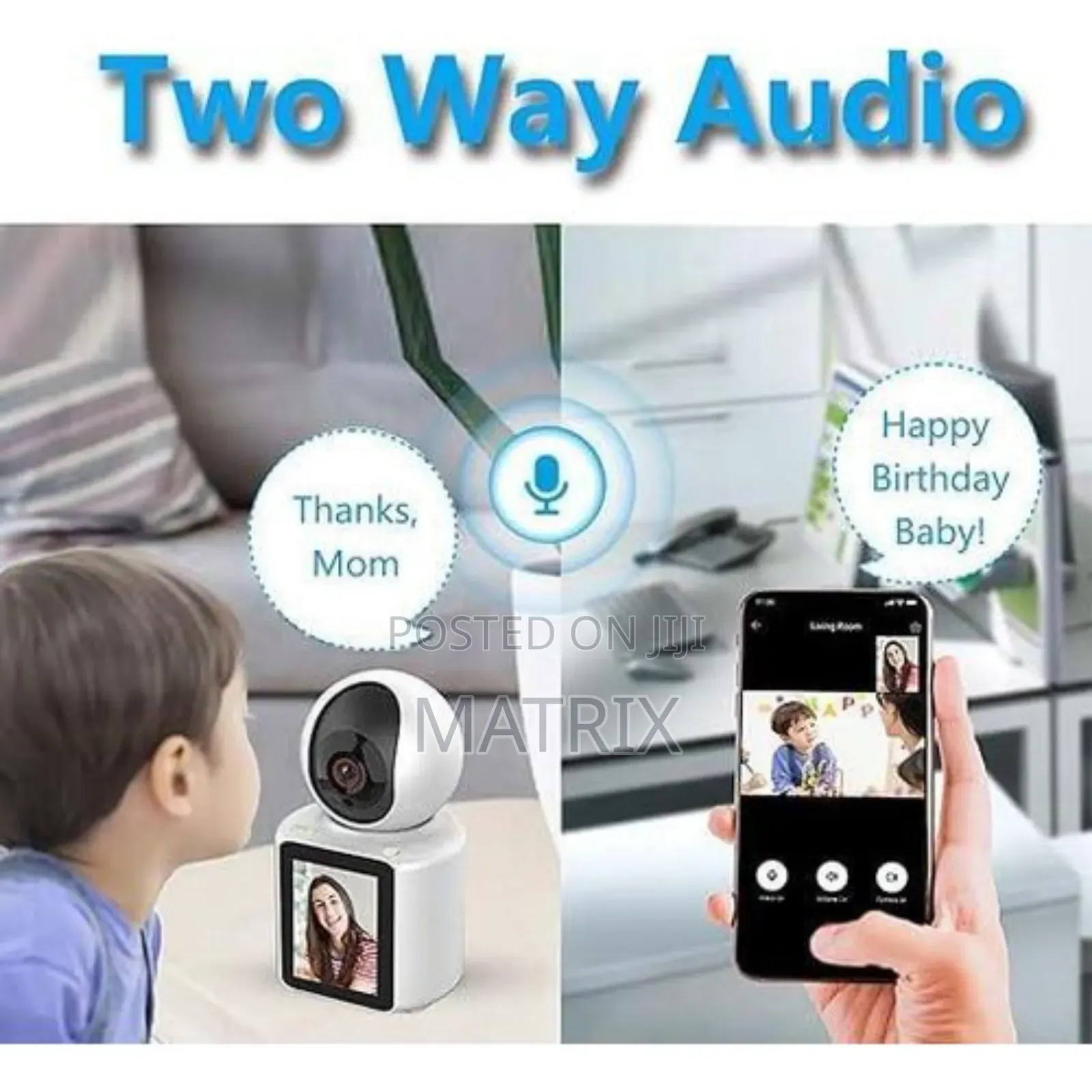Video Calling Smart Ip Camera With 2.8 Inch Hd Screen