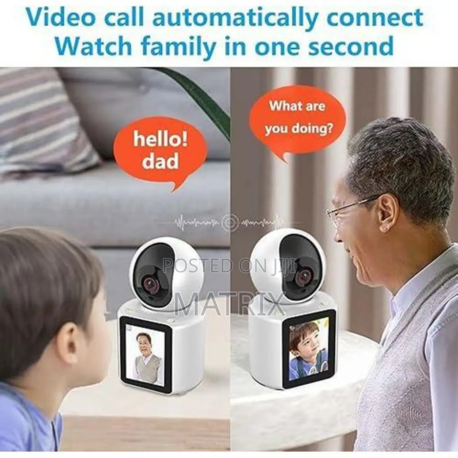 Video Calling Smart Ip Camera With 2.8 Inch Hd Screen