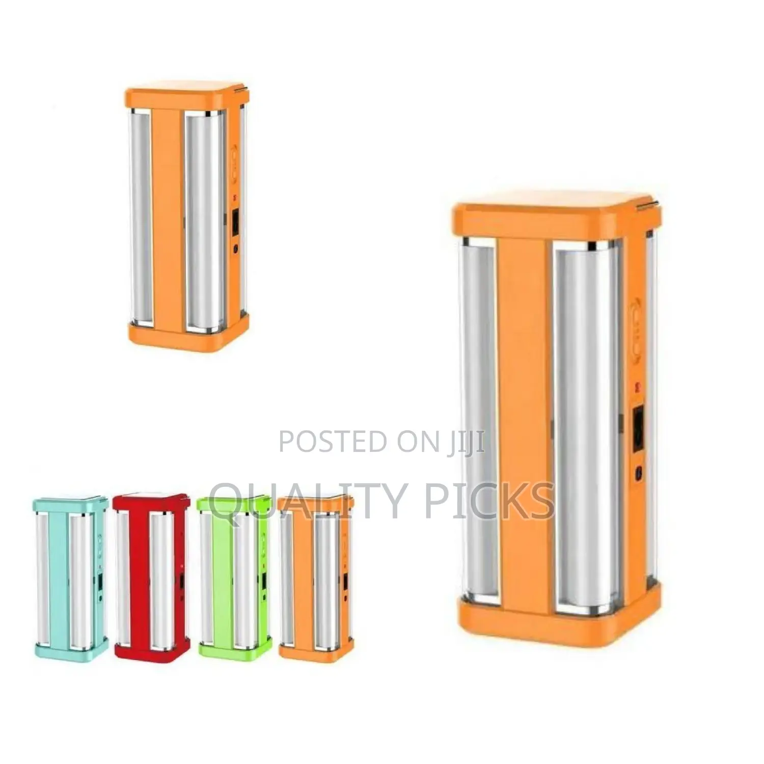 4 Lights in 1 Emergency Rechargeable Led Lamp-White/Orange