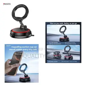 Rotation and Folding Zinc Alloy Suction Cup Car Phone Holder