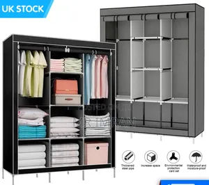 3 Column Versatile Home Organization Wardrobe
