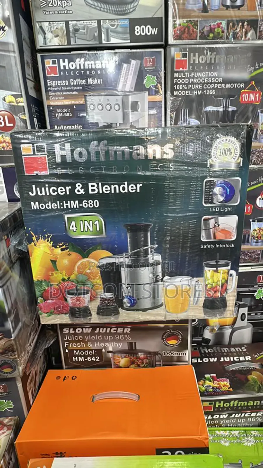 Hoffmans 4-in-1 Juicer and Blender (Model: Hm-680).