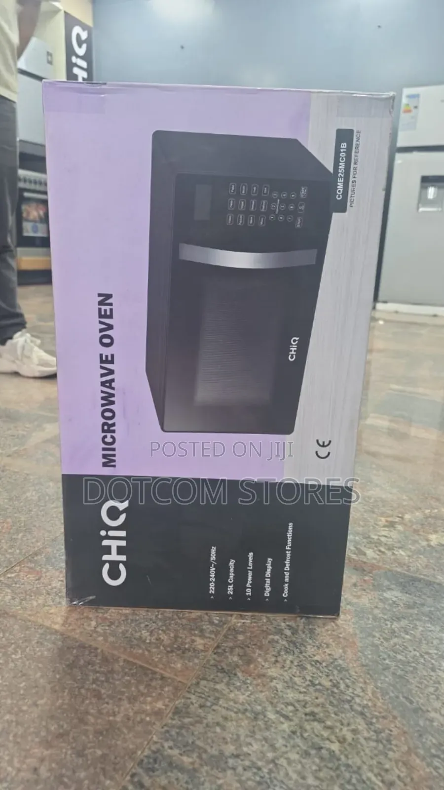 Chiq 25-Liter Digital Microwave Oven (Model Come25mc01b).
