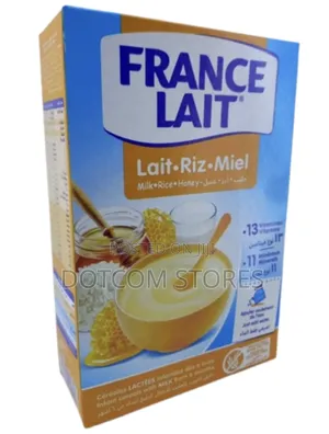 Package of France Lait Infant Rice Cereal With Milk and Honey,
