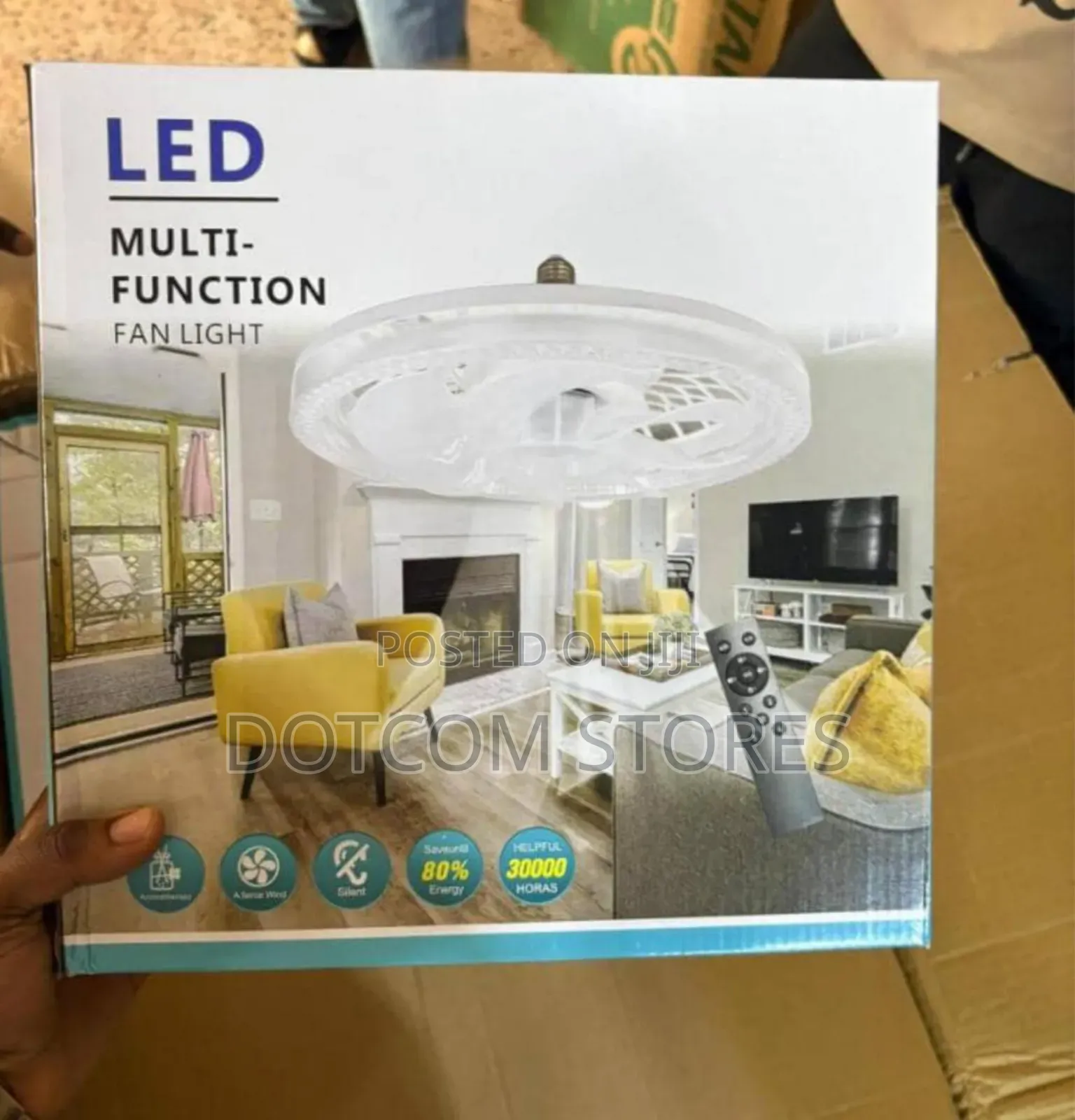 Generic Led Multi-Function Ceiling Fan Light With a Remote Control,