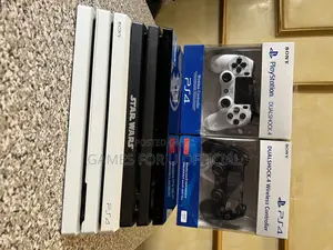 Ps4 Pro Consoles Black White Used