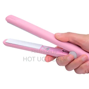 Mini Portable Hair Straightener Curling Iron- Multicolor