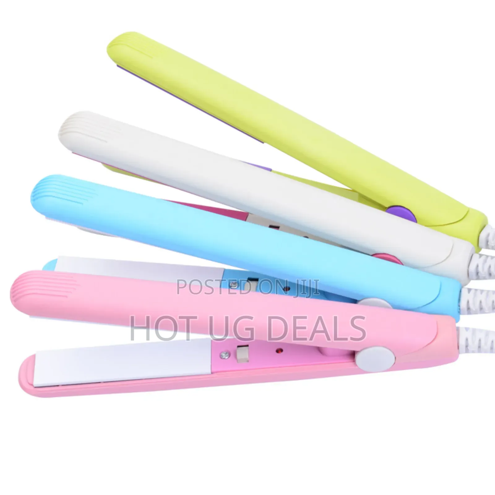 Mini Portable Hair Straightener Curling Iron- Multicolor
