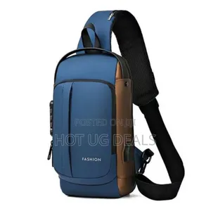 Anti-Theft Chest Bag With Usb Port, Crossbody Backpack, Shoulder Bag