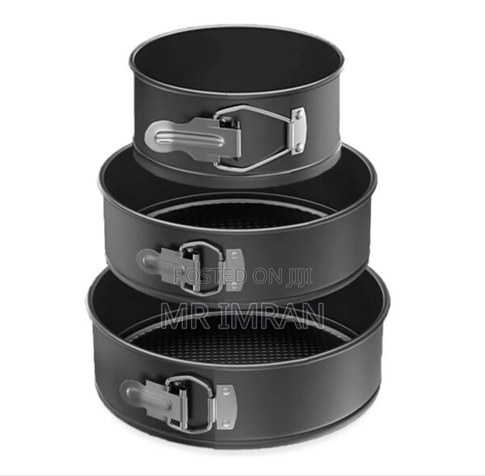 3-Piece Non-Stick Springform Cake Pan Set