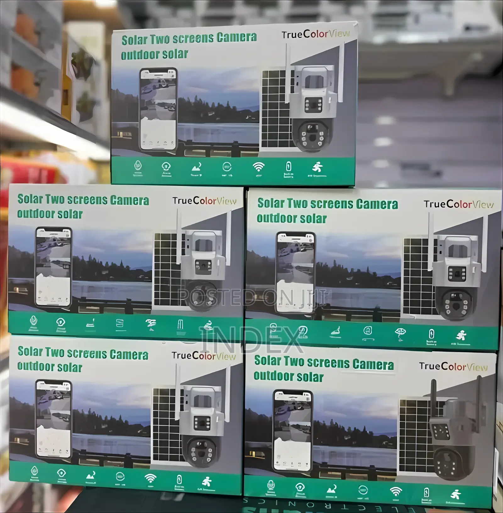 V380 Dual-Lens 4g Solar CCTV Camera