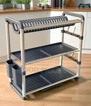 Three-Tier Aluminum Dish Drying Rack
