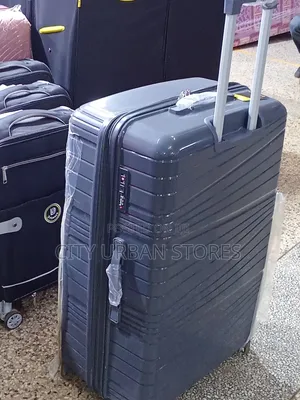 Grey Color Medium 4 Wheels Suitcase